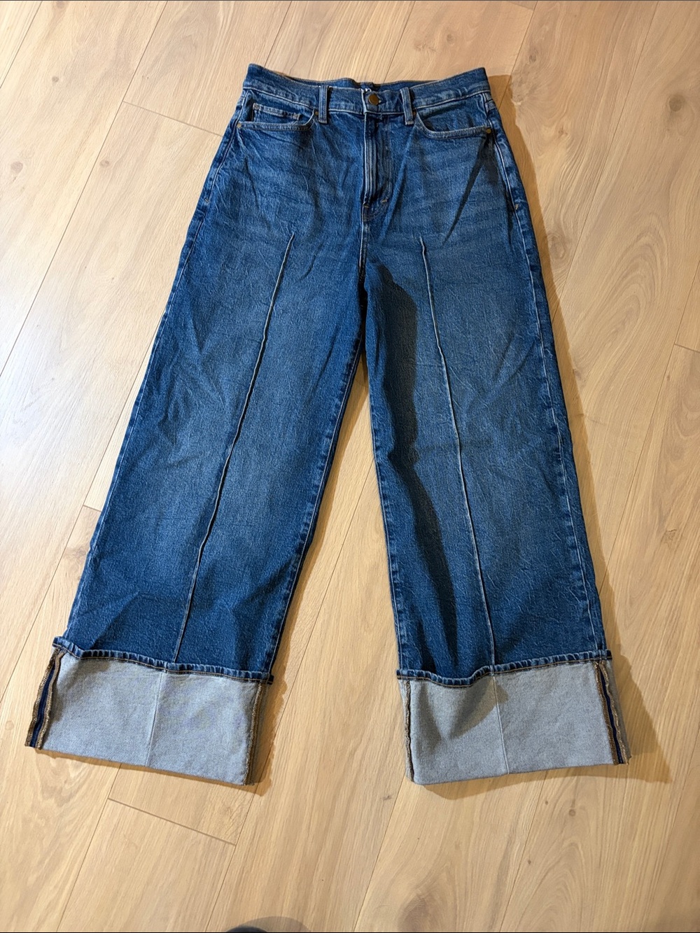 Women’s High rise Wide-Leg Dark Blue Jeans